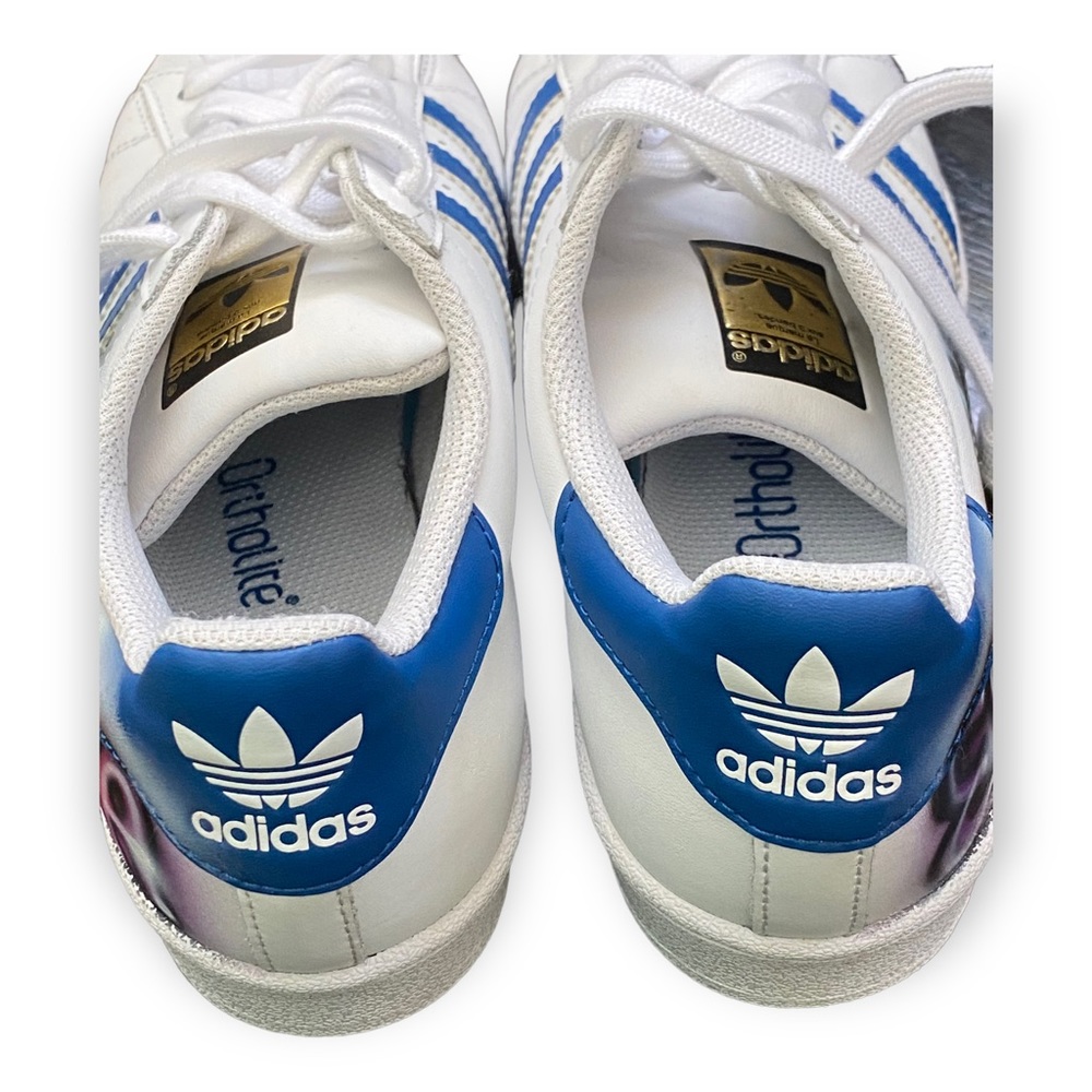 Adidas Girls Hand Graffetti Artist Painted “Emma” Sneakers - Picture 7 of 12